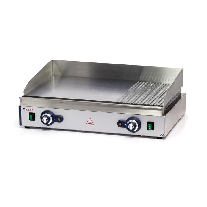 Płyta grillowa 2/3 gładka, 1/3 ryflowana