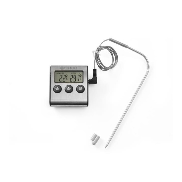 Termometr do pieczenia z sondą i funkcją timera Hendi 271346