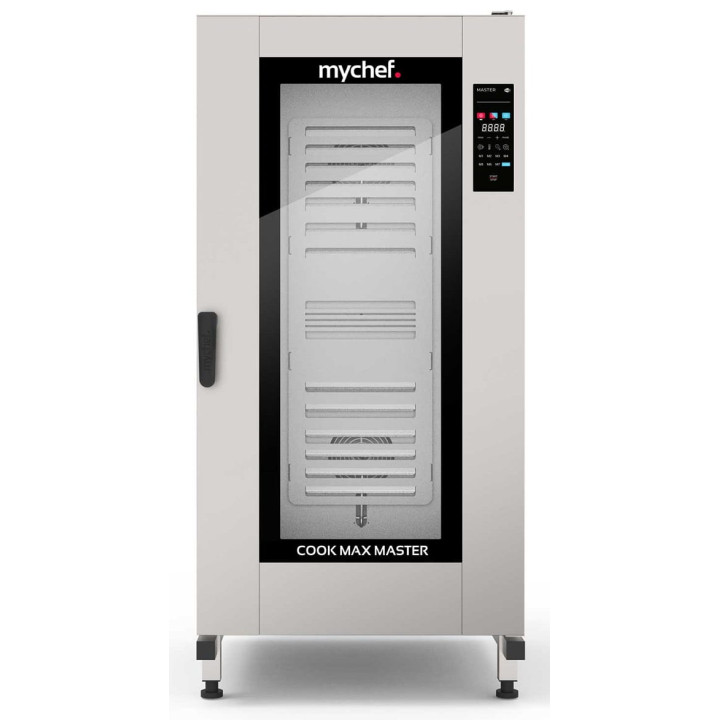 Piec konwekcyjno-parowy gazowy | z wózkiem | automatyczny system myjący | 20xGN1/1 | 40 kW | 230 V | Mychef COOK MAX MASTER 20