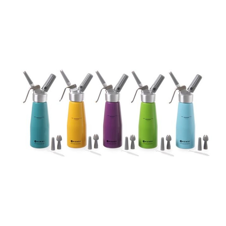 Syfon do bitej śmietany Kurt Scheller Edition turkusowy Hendi 975893