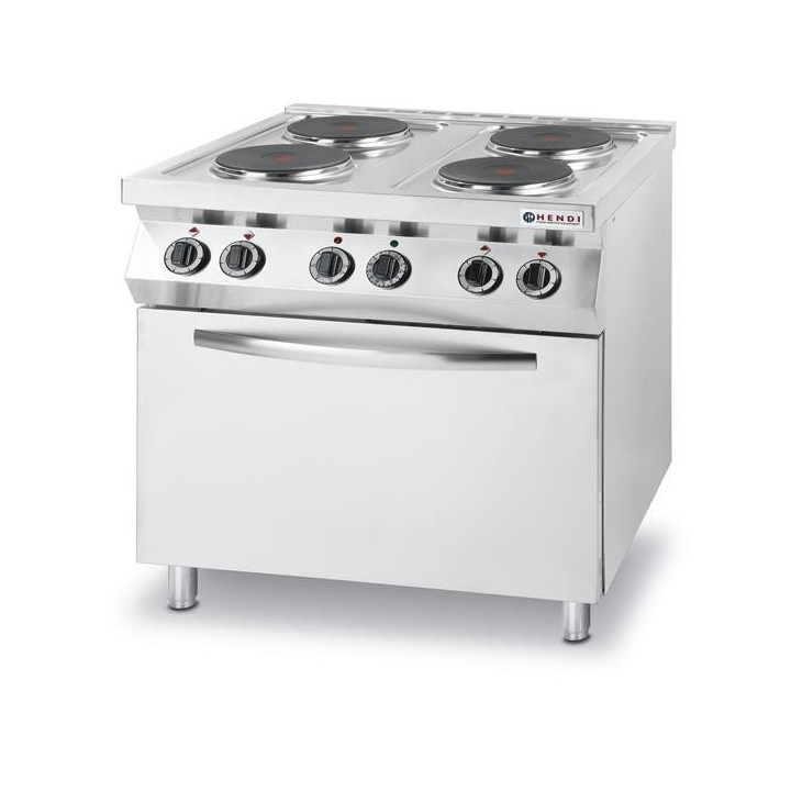 Kuchnia elektryczna - 4-płytowa Kitchen Line z konwekcyjnym piekarnikiem elektrycznym GN 1/1