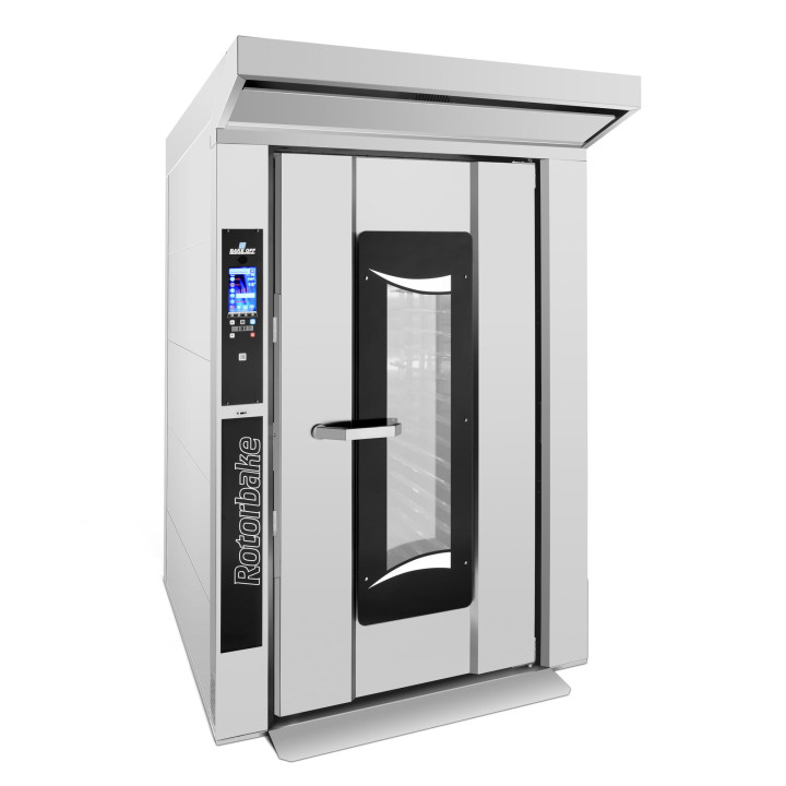 Gazowy piec obrotowy piekarniczy | rotacyjny | 18 blach | 70kW | 1550x1990x2500 | Rotorbake T11 18T Vision