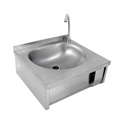 Umywalka bezdotykowa | włącznik kolanowy | naścienna | 505x450x220 | RQ.DKE.001