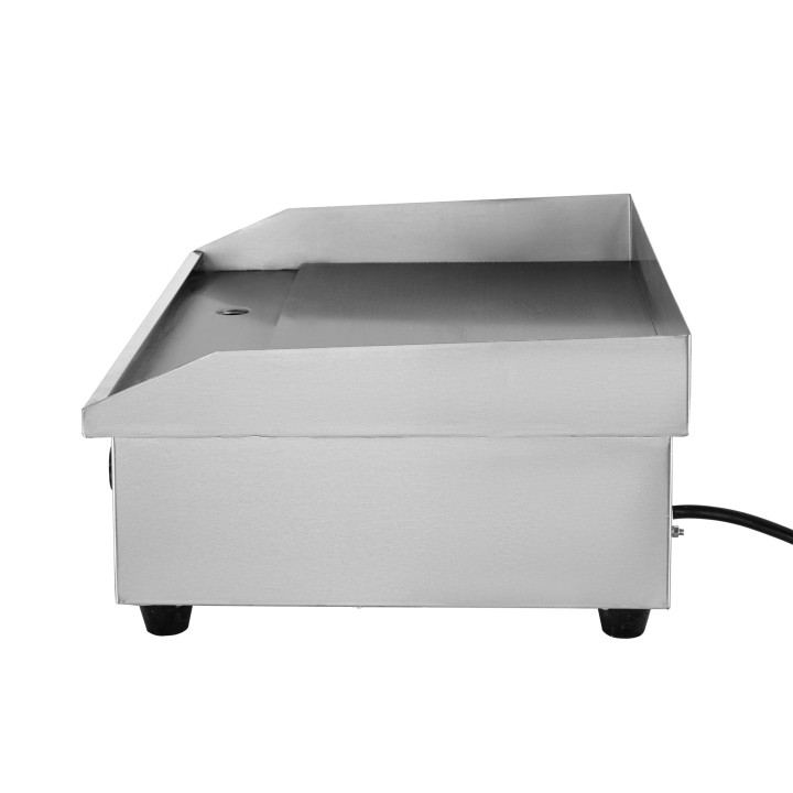 Płyta grillowa elektryczna | gładka | nastawna | 3 kW | 550x400x220 mm | RQHEG-818A