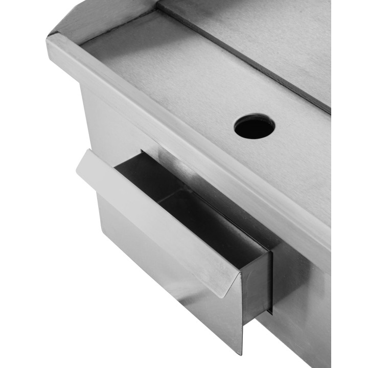 Płyta grillowa elektryczna | gładka | nastawna | 3 kW | 550x400x220 mm | RQHEG-818A