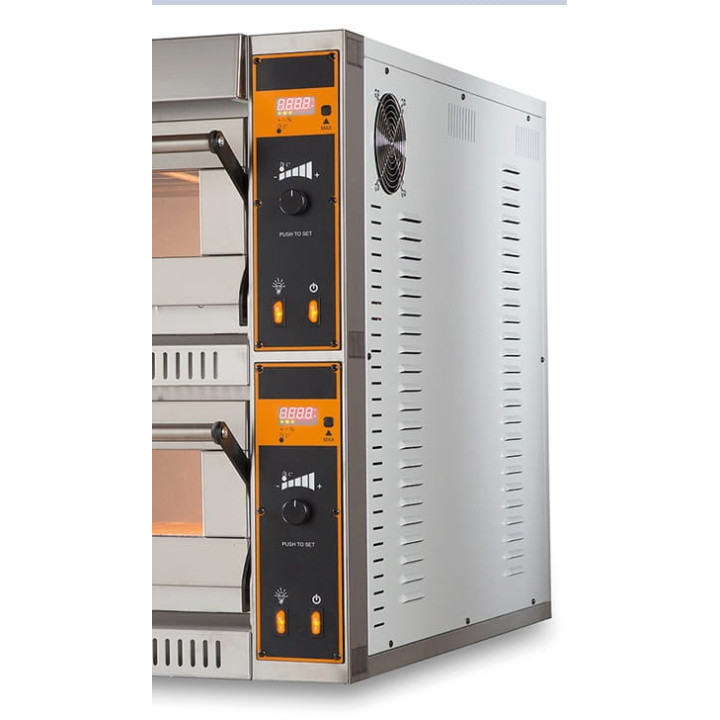 Piec do pizzy elektryczny | dwukomorowy | 18x36 | TOP D 99 XL (TecProD99)