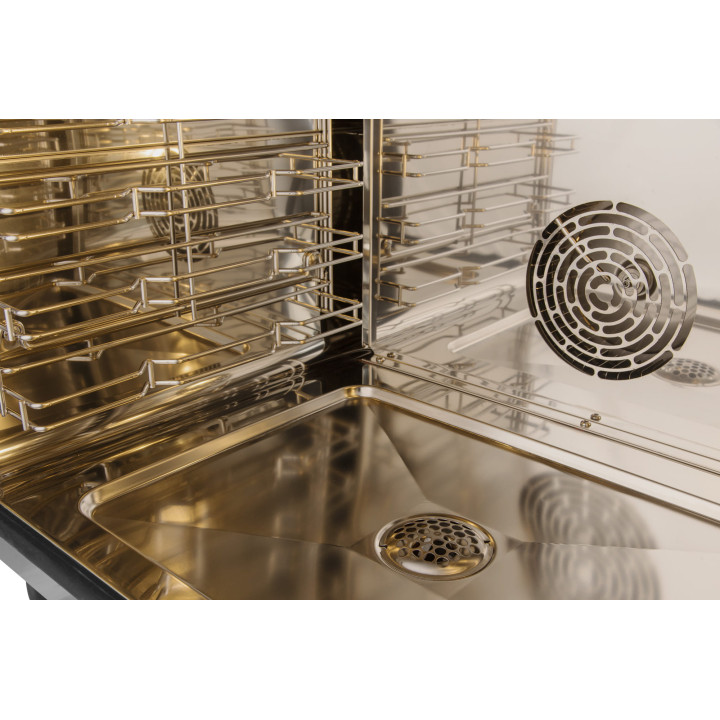 Piec konwekcyjno-parowy  VS DA 006E | 6x 600x400mm | 6x GN1/1 | sterowanie manualne