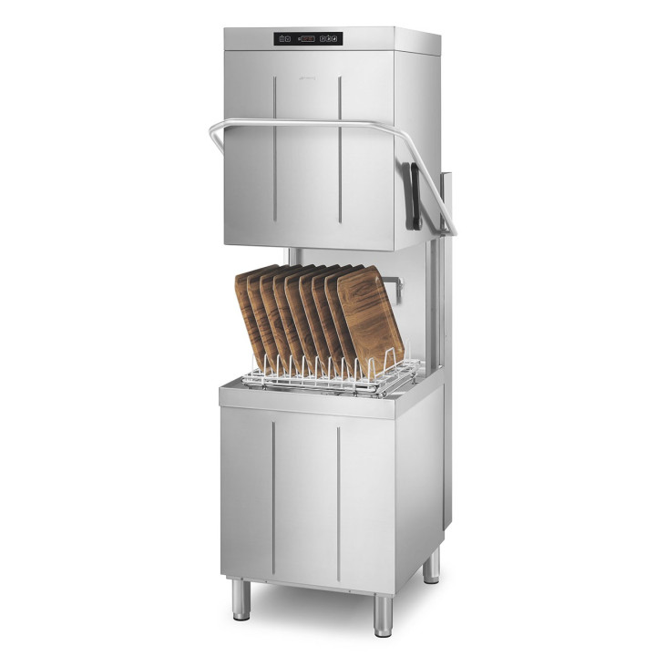 Zmywarka kapturowa SMEG SPH503 mycie GN 1/1 dozowniki i pompa spustowa