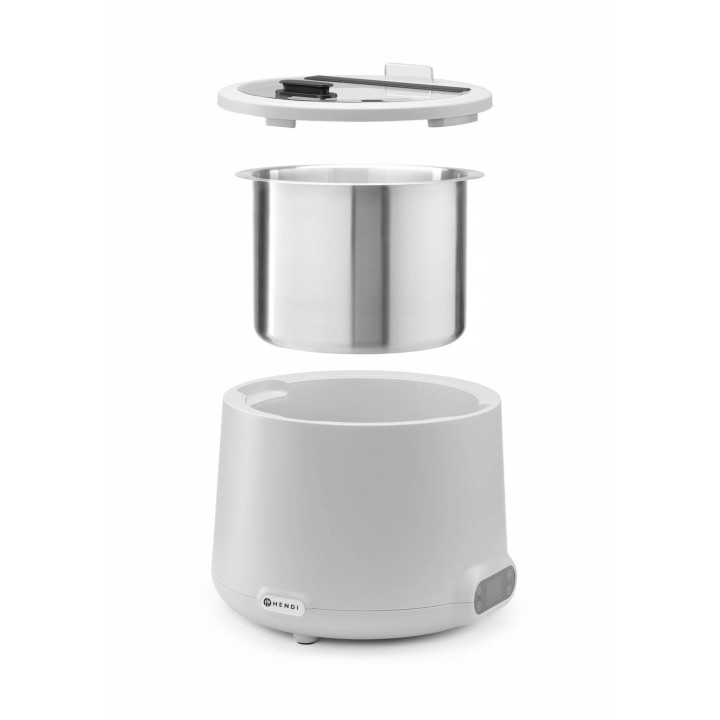UNIQ Kociołek do zupy HENDI 8L biały 220-240V/500W o366x(H)325mm