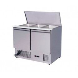 Stół chłodniczy 2-drzwiowy 3*GN 1/1 ESL3813 rozsuwana pokrywa