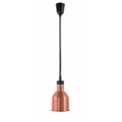 Lampa do podgrzewania potraw - wisząca - śr.175x(H)250mm miedziana