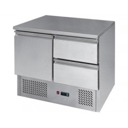 Stół chłodniczy 1-drzwiowy, 2-szufladowy, GN 1/1, 900x700x880 mm, STZ-902 | 00011082 redfox Redfox 00011082