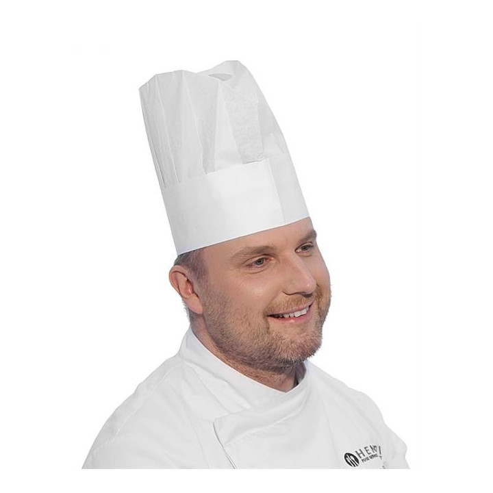 Czapka kucharska - zestaw 10 szt.