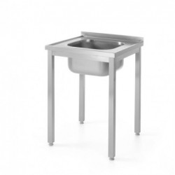 Stół z jednym zlewem - skręcany 600x600x850