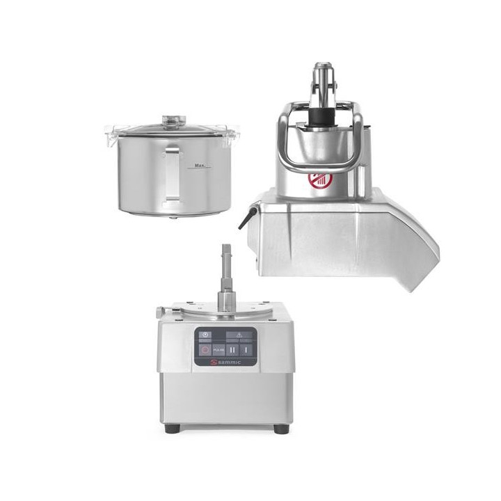 Maszyna wielofunkcyjna z elektronicznym panelem graficznym, z emulgatorem 5,5 l i szatkownicą z dużym wsadem, 10 prędkości, jedn