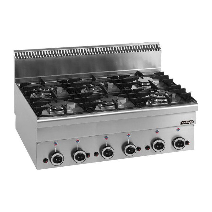 Kuchnia gazowa stołowa 6-palnikowa, Minima 600