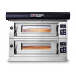 Piec dwukomorowy Amalfi C z okapem i bazą Moretti Forni MFAMALFICD