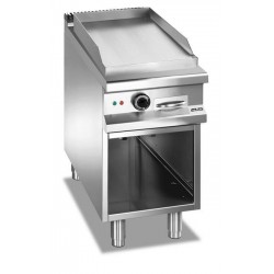 Płyta grillowa elektryczna, na podstawie z trzech stron zamkniętej  400x900 - gładka, Magistra Plus 900