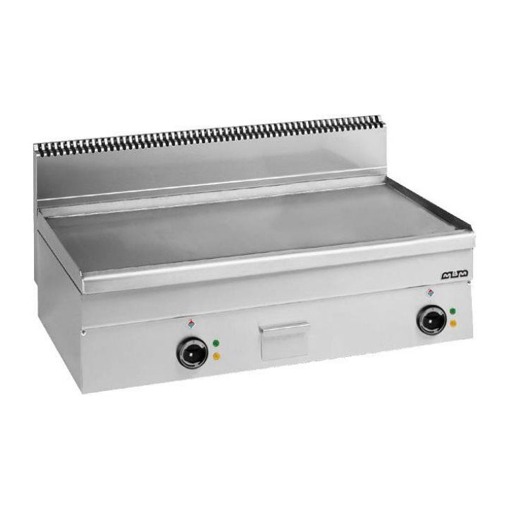 Płyta grillowa elektryczna, stołowa  1000x600 - gładka, chromowana, Minima 600