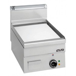 Płyta grillowa elektryczna, stołowa  400x600 - gładka, chromowana, Minima 600