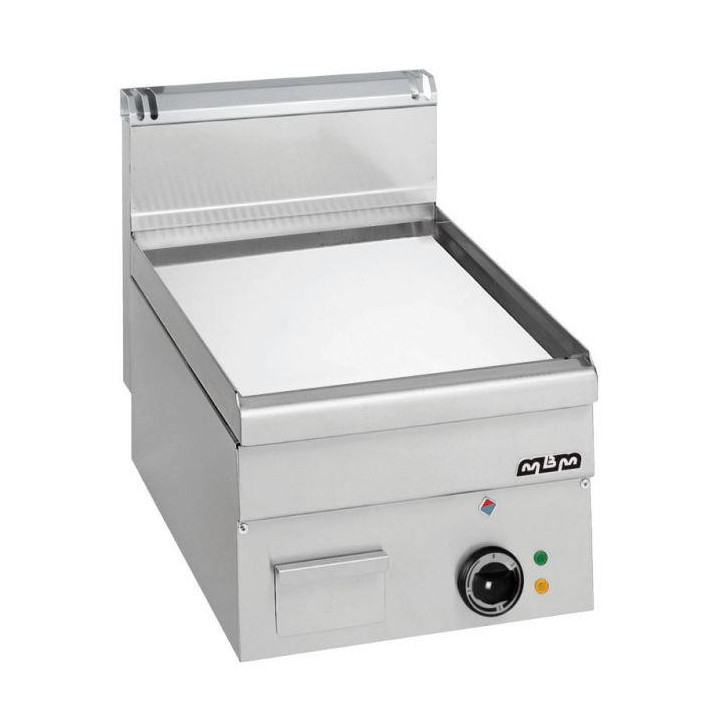 Płyta grillowa elektryczna, stołowa  400x600 - gładka, chromowana, Minima 600