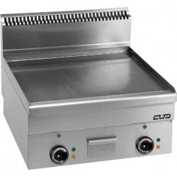 Płyta grillowa elektryczna, stołowa  600x600 - gładka, chromowana, Minima 600