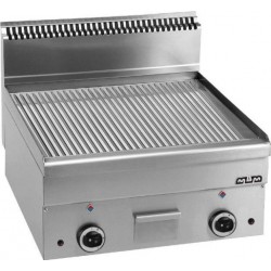 Płyta grillowa gazowa, stołowa  600x600 - ryflowana, Minima 600