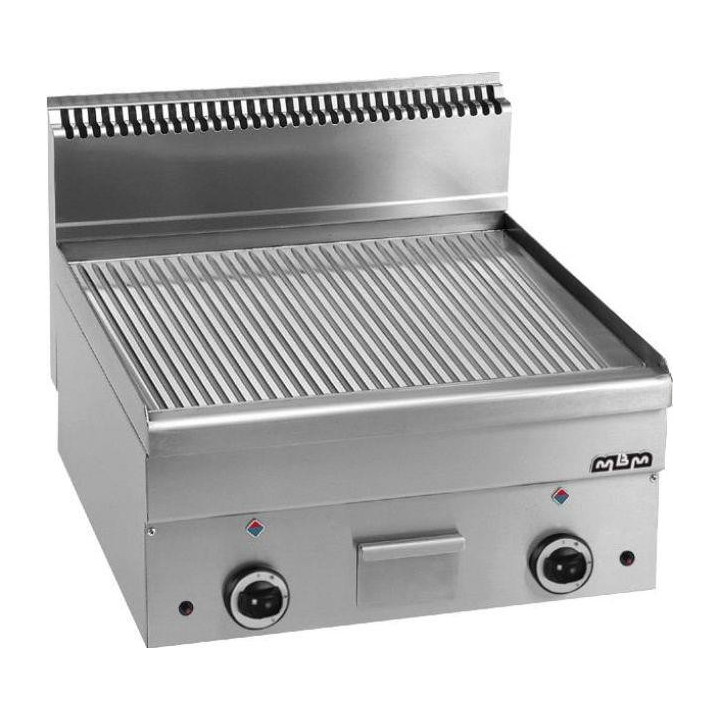 Płyta grillowa gazowa, stołowa  600x600 - ryflowana, Minima 600