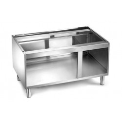 Podstawa z trzech stron zamknięta pod urządzenia stołowe linii MINIMA 600, wym.: 1000x510x(H)580 mm