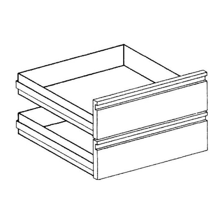 Zestaw 2 szuflad do podstawy NSA46 o szer. 400 mm, Minima 600