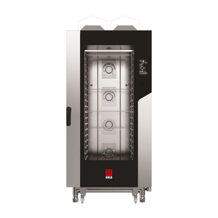 Piec konwekcyjno - parowy Millennial Black Mask GASTRO 11 x GN  1/1 gazowy z bezpośrednim natryskiem  sterowany elektronicznie  