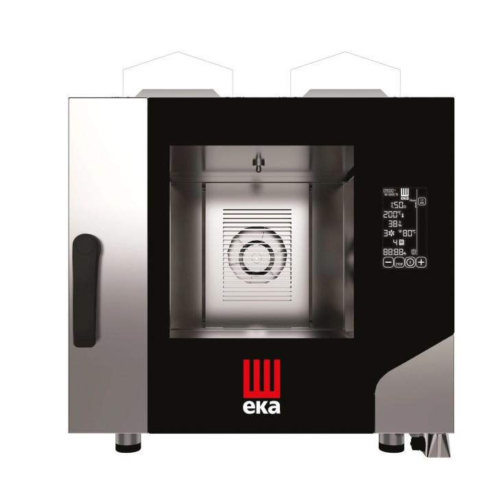 Piec konwekcyjno - parowy Millennial Black Mask GASTRO 5 x GN  1/1 gazowy z bezpośrednim natryskiem  sterowany elektronicznie  