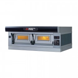 Elektryczny piec jednokomorowy P120 C z okapem i bazą Moretti Forni MFP120CM
