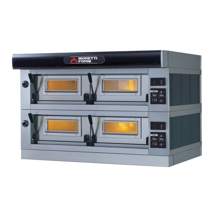 Elektryczny piec dwukomorowy P120 A z okapem i bazą MFP120AD Moretti Forni MFP120AD