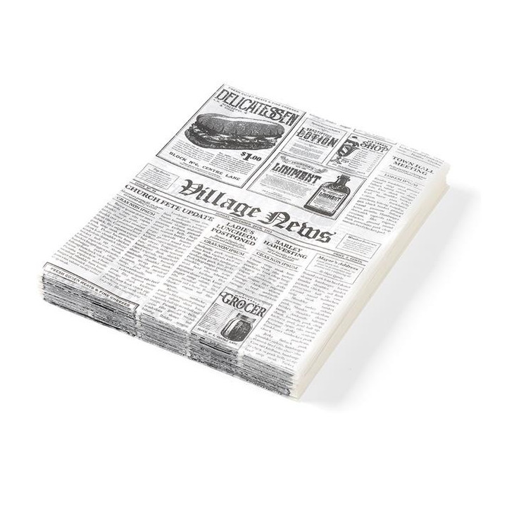 Papier pergaminowy nadruk gazety 250x350