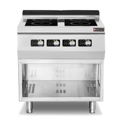 Kuchnia indukcyjna | 4-palnikowa | 14 kW | 400V | podstawa otwarta | linia 900 | RQ,PLS,9IND020