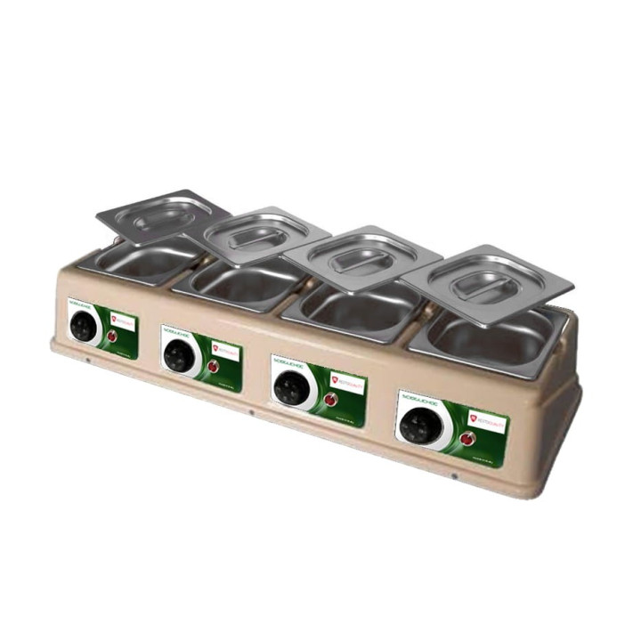 Podgrzewacz do czekolady | 4x1,5 l | 0,32 kW | 230V | 780x260x135 mm | RQ09,SC4X1,5L