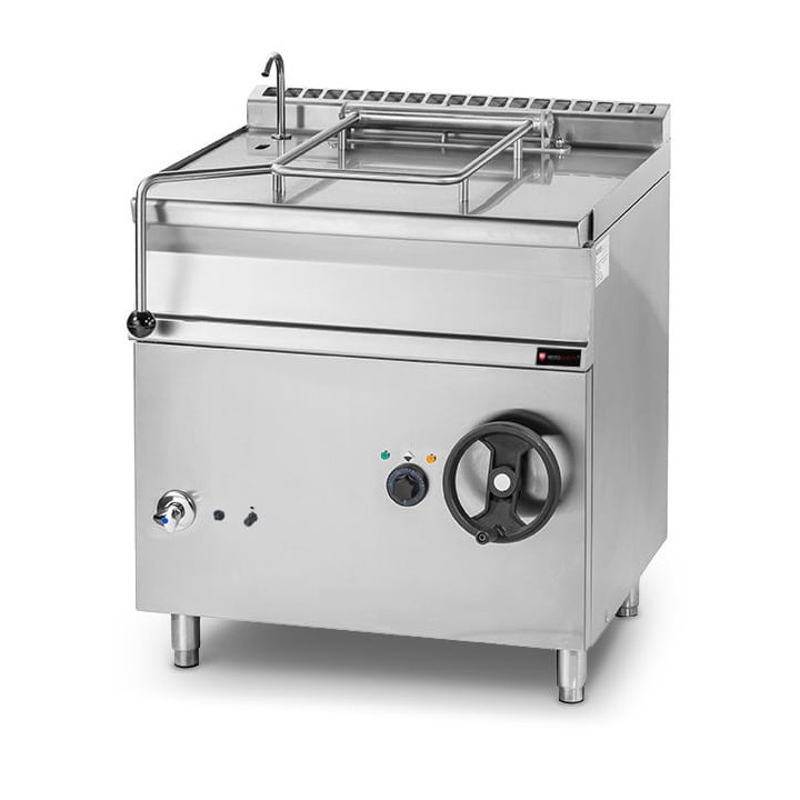 Patelnia uchylna elektryczna | stal nierdzewna | 7,76 kW | 400V | 50 l | 800x700x900 mm | RQBS55,78E