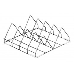 Kosz do mycia tac | 4 przegrody | do zmywarek Krupps | 500x500x200 mm | 640200