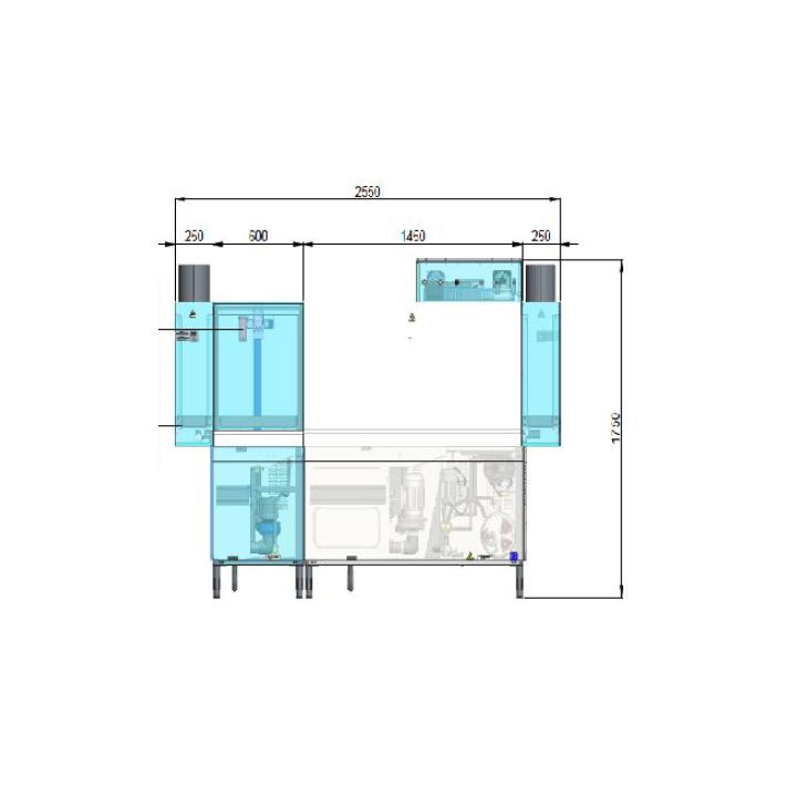 Zmywarka tunelowa koszowa 360L/R