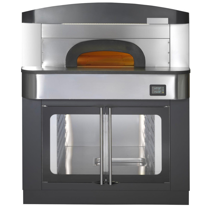 Piec do pizzy neapolitańskiej | elektryczny | komora rozrostu | okap | 9x30 cm | 515 °C