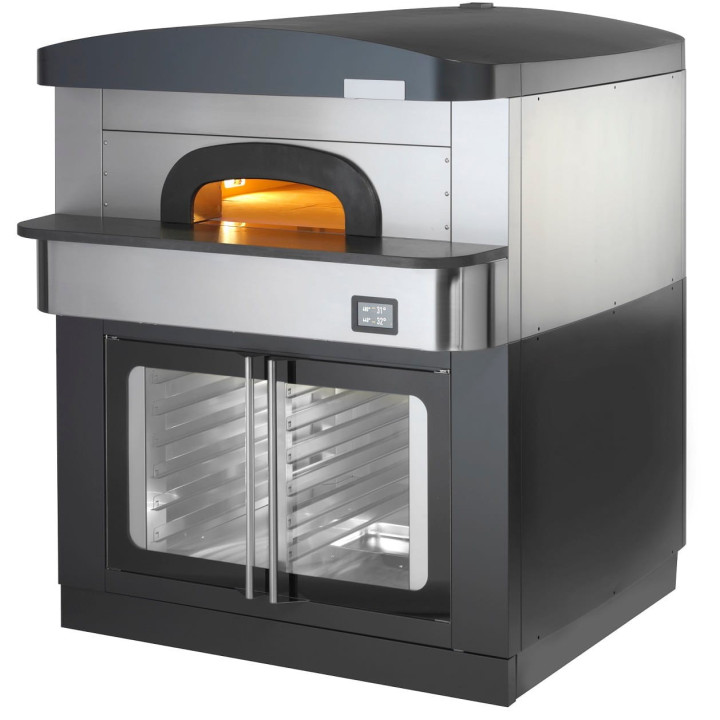 Piec do pizzy neapolitańskiej | elektryczny | komora rozrostu | okap | 9x30 cm | 515 °C