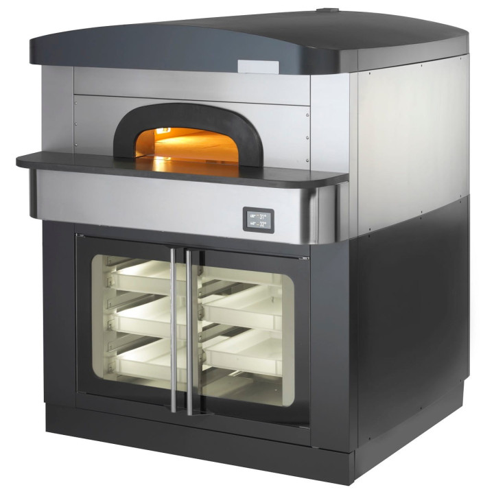 Piec do pizzy neapolitańskiej | elektryczny | komora rozrostu | okap | 9x30 cm | 515 °C