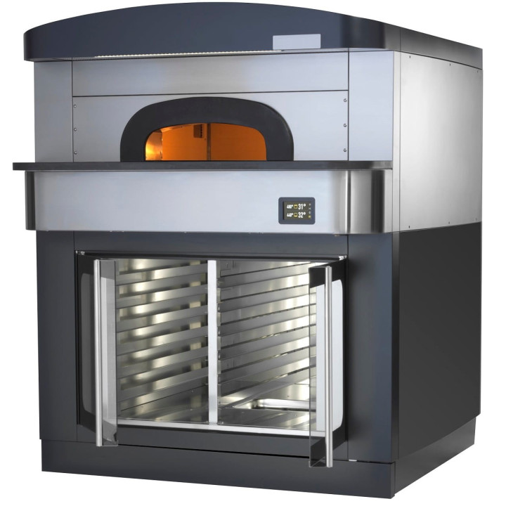 Piec do pizzy neapolitańskiej | elektryczny | komora rozrostu | okap | 9x30 cm | 515 °C