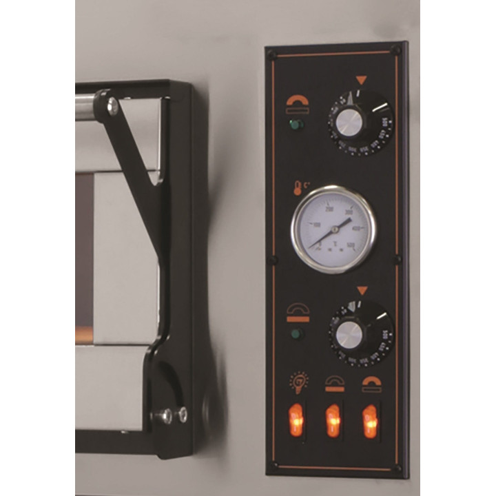 Piec elektryczny piekarniczy modułowy szamotowy z podwyższaną komorą | 4x600x400 | BAKE 6H