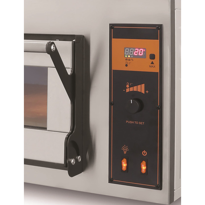 Piec elektryczny piekarniczy modułowy szamotowy z podwyższaną komorą | 4x600x400 | BAKE D6H