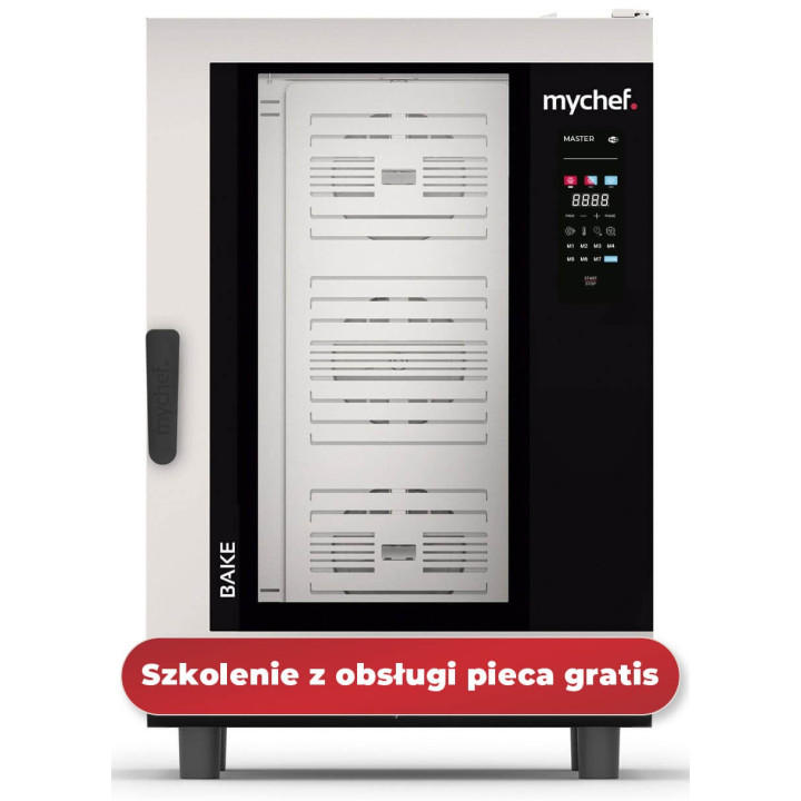 Piec konwekcyjno-parowy gazowy | piekarniczo-cukierniczy | automatyczny system myjący | 10x600x400 |  20 kW | 230 V | Mychef BAK