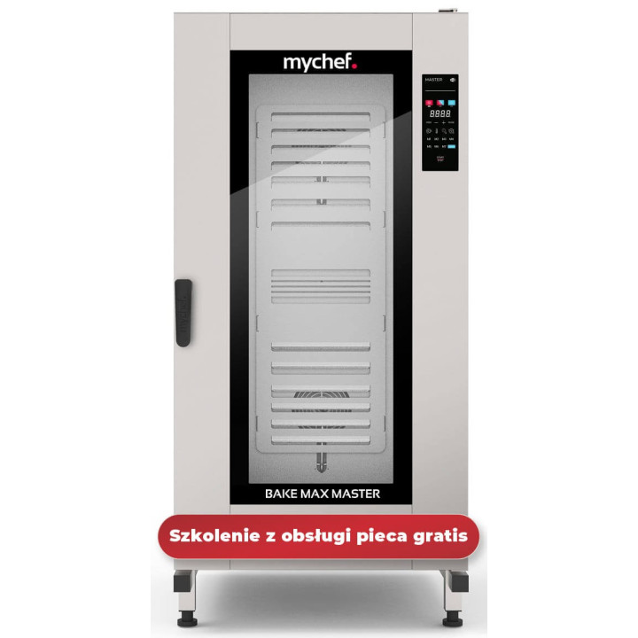 Piec konwekcyjno-parowy elektryczny | z wózkiem | piekarniczo-cukierniczy | automatyczny system myjący | 16x600x400 |  34,7 kW |