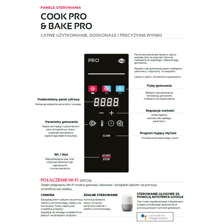 Piec konwekcyjno-parowy elektryczny | piekarniczo-cukierniczy | automatyczny system myjący | 6x600x400 |  12,6 kW | 400 V | Mych