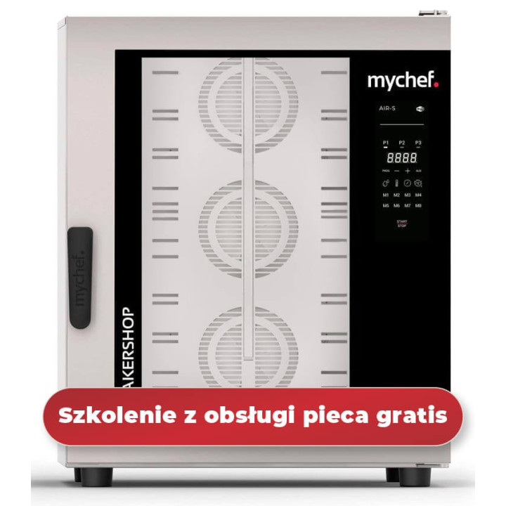 Piec konwekcyjny z naparowaniem | piekarniczy | 10x600x400 mm | 15,6 kW | 400 V | Mychef BAKERSHOP AIR-S 10E